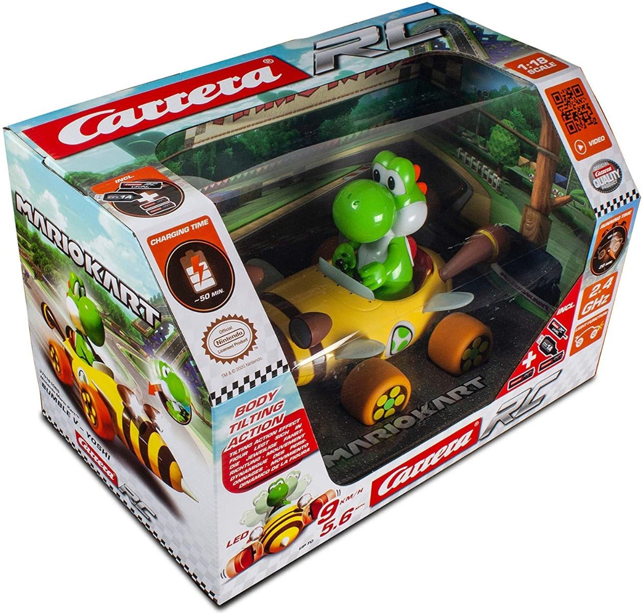 Carrera Bumble V Yoshi RC Mario Kart 1:18 181065 - Colorland Toys