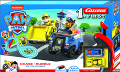 Carrera First Race Track Paw Patrol Chase Vs Rubble 2.4M 63035 - Colorland Toys