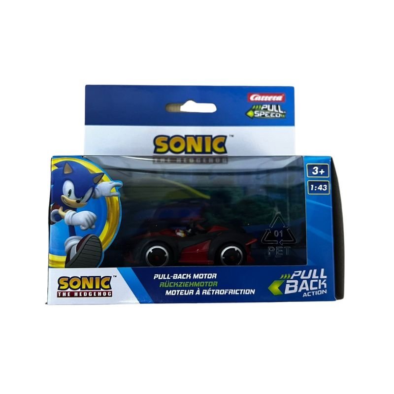 Carrera Pull N Speed Sonic The Hedgedog Pull-Back Motor Cars