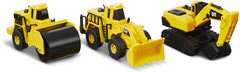CAT Die Cast Metal Wheel Loader/Steam Roller/Excavator 4inch - Colorland Toys