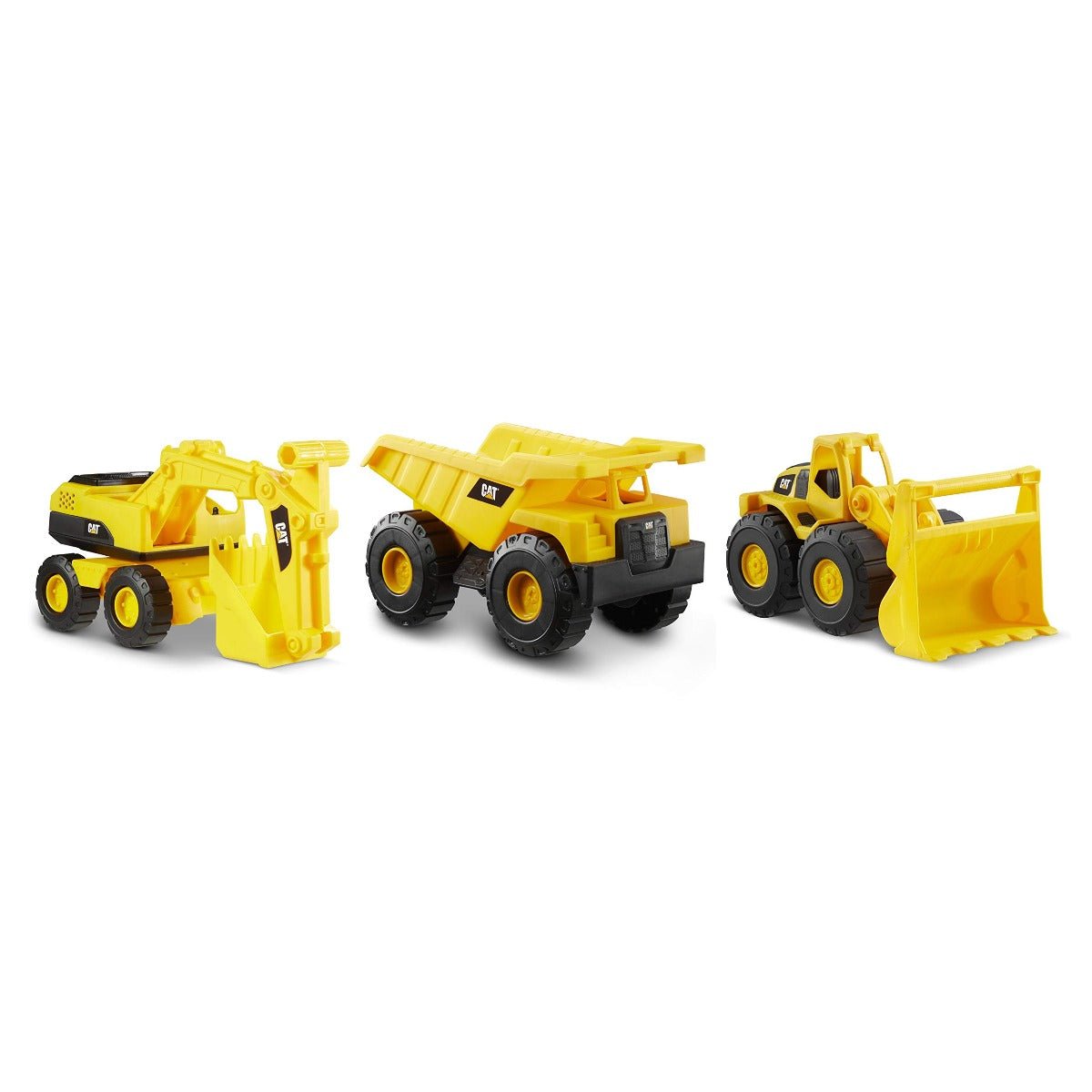 CAT Mini Crew Dump Truck - Wheel Loader - Excavator 7in 82284 - Colorland Toys