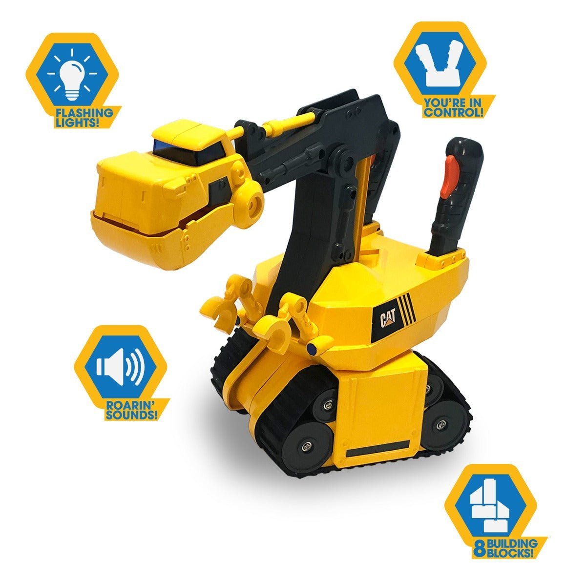 CAT Roaring Rex - Cavator Light & Sound 83204 - Colorland Toys