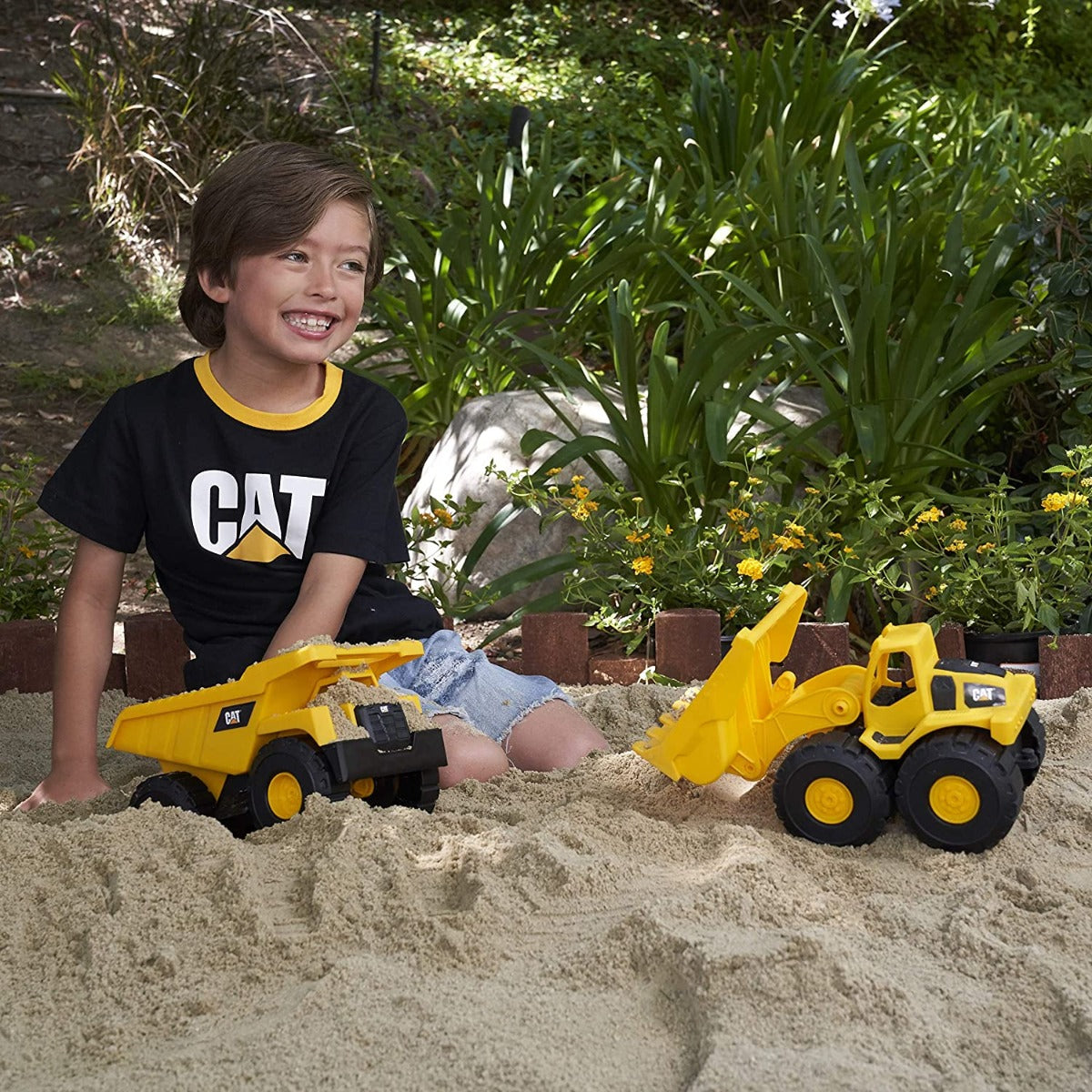 CAT Construction Fleet Dump Truck-Wheel Loader 10in 82046 - Colorland Toys