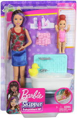 Barbie Skipper Babysitters Bathtime Playset Brunette FHY97 - Colorland Toys