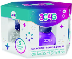Celestial 5pk Nail Polish Hexagon - makeup 10039 - Colorland Toys