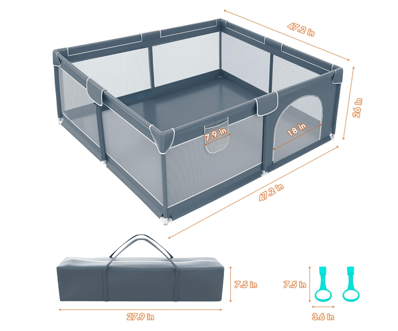 Chicago Baby Playpen - Colorland Toys