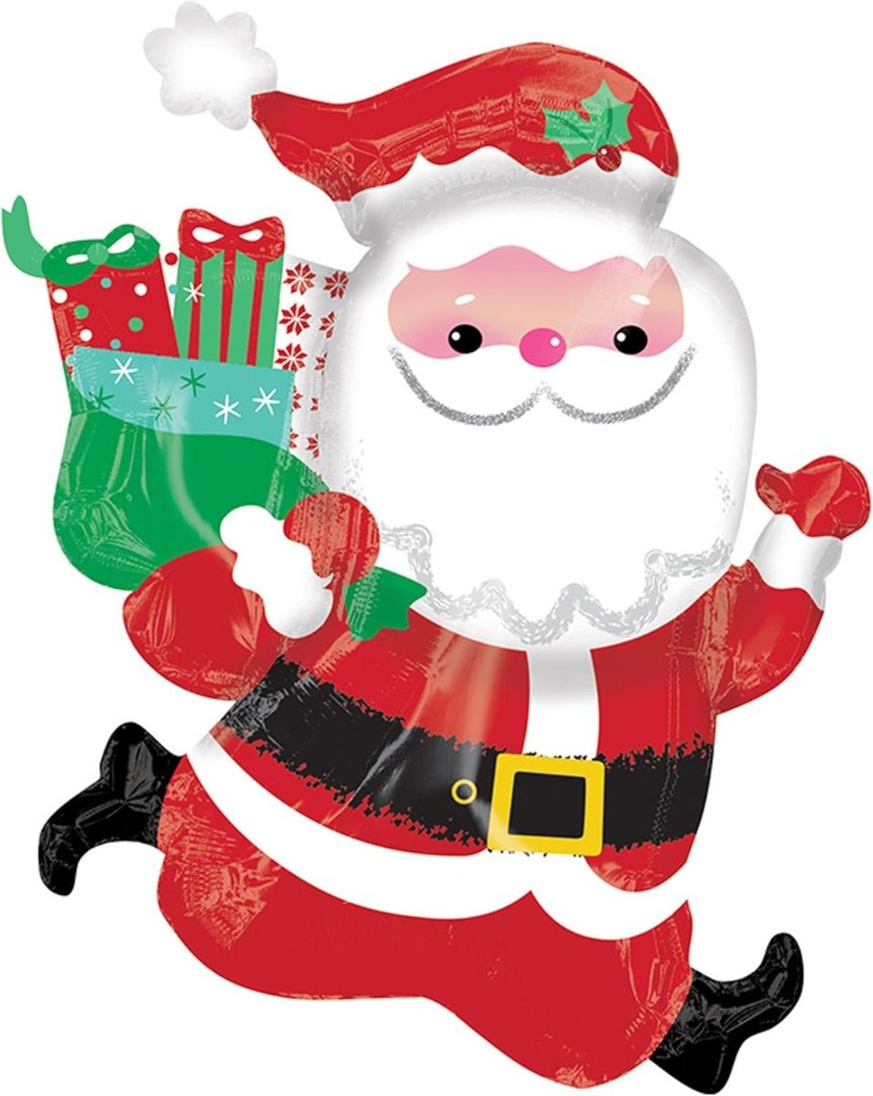 Christmas Running Santa Supershape Foil Balloon P35 3600601 - Colorland Toys