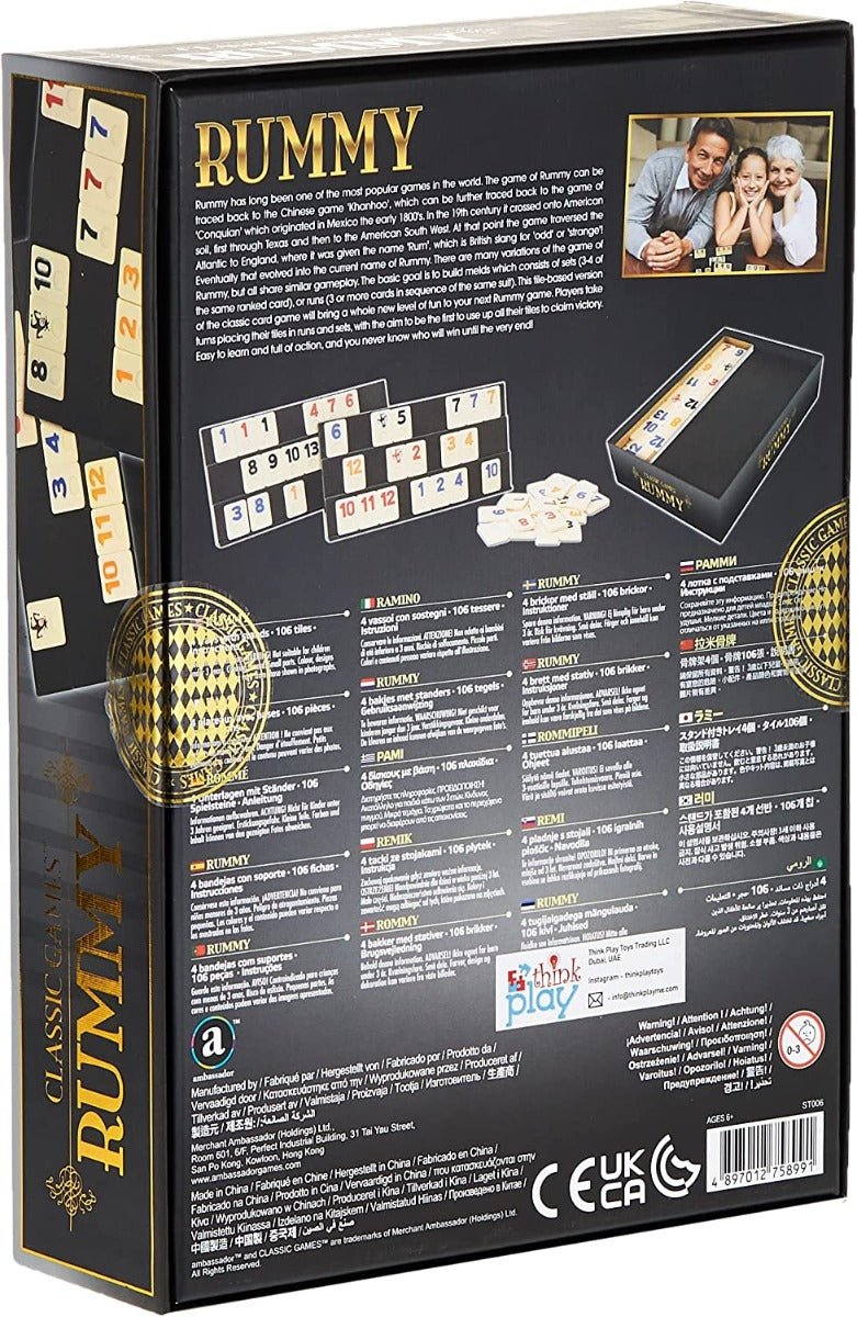Classic Rummy Card Game Set ST006 - Colorland Toys