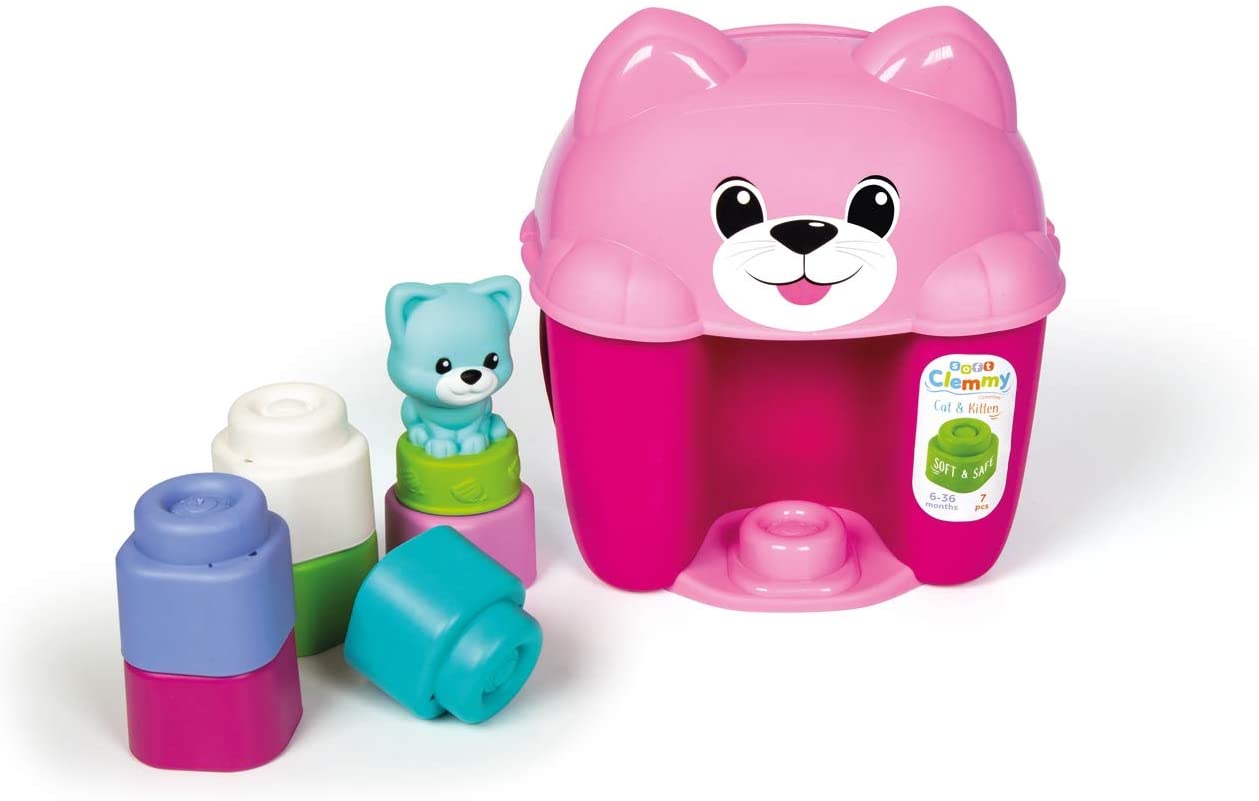 Clementoni Baby Soft Clemmy Cat & Kitty Bucket 17295 - Colorland Toys
