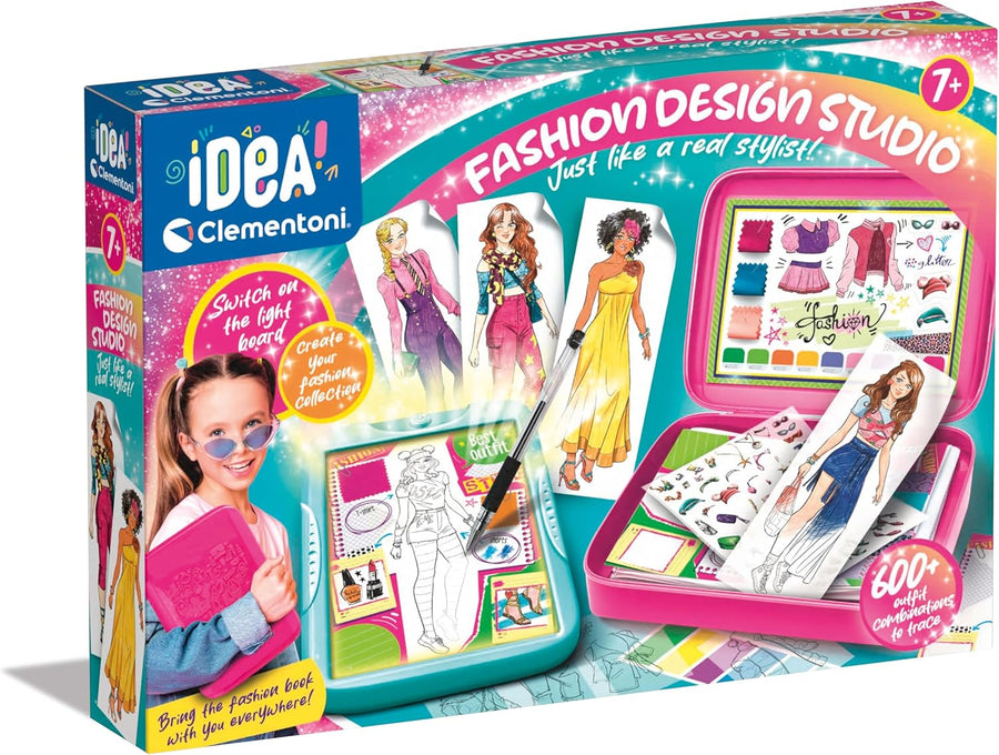 Clementoni IDEA Colors & Crafts Fashion Designer Creative Kit for Kids 6+