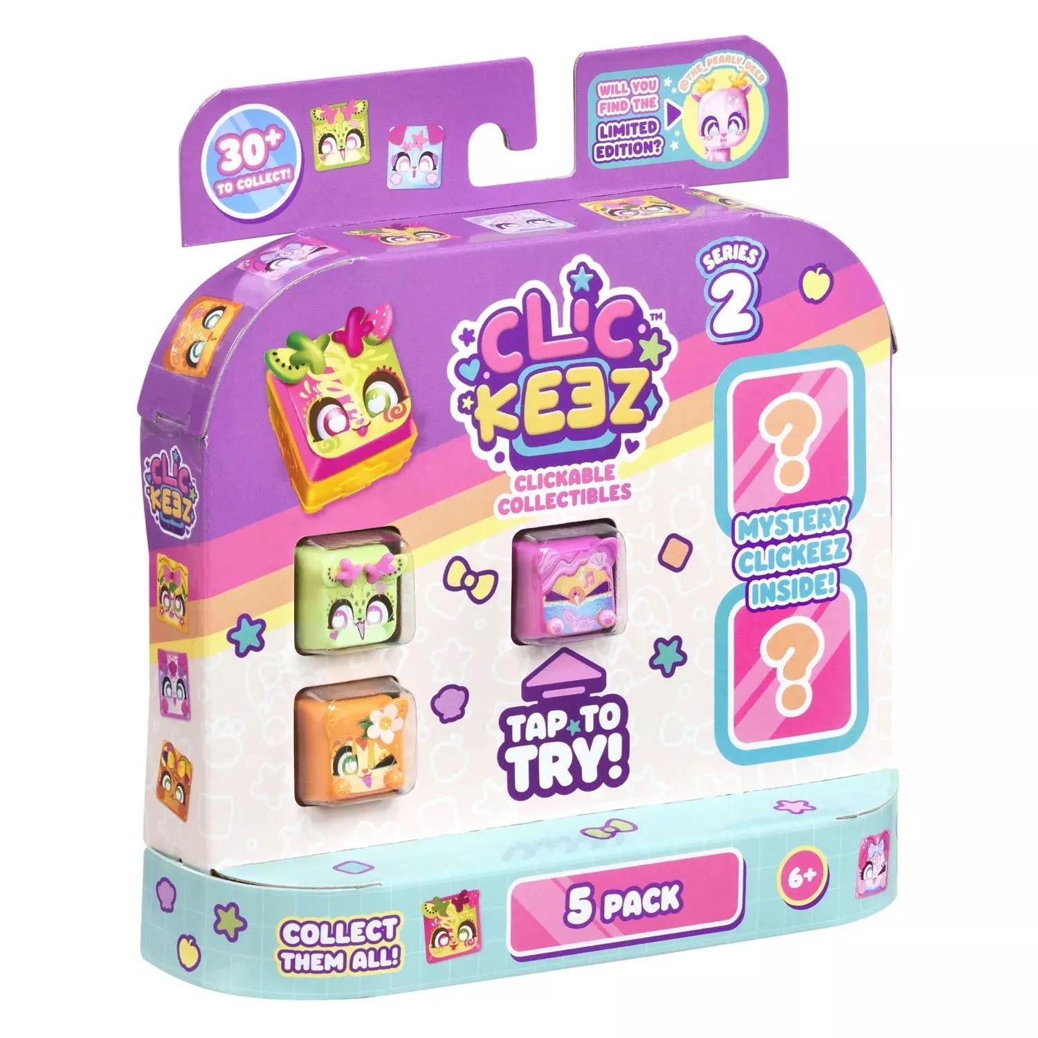 Clickeez Series 2 - 5 Pack Fidget Toy Set - Assorted - Colorland Toys