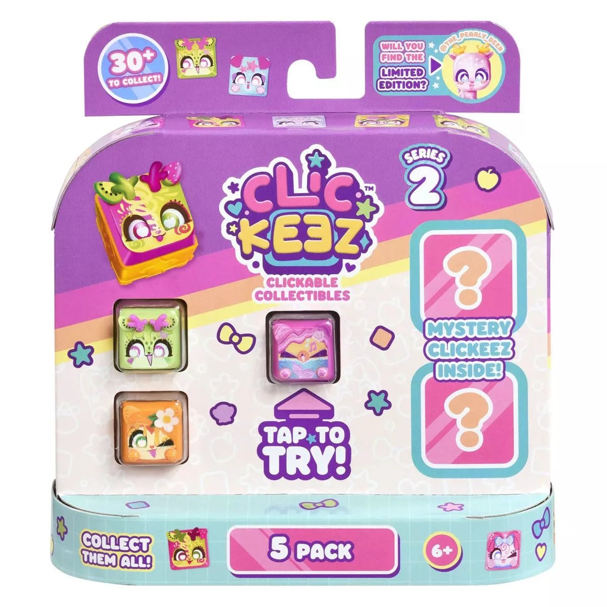 Clickeez Series 2 - 5 Pack Fidget Toy Set - Assorted - Colorland Toys