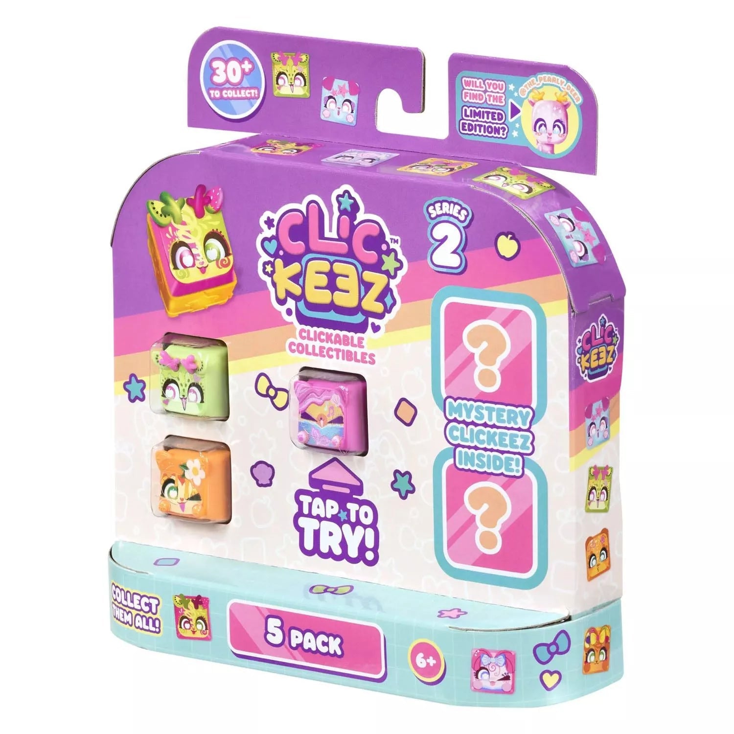 Clickeez Series 2 - 5 Pack Fidget Toy Set - Assorted - Colorland Toys