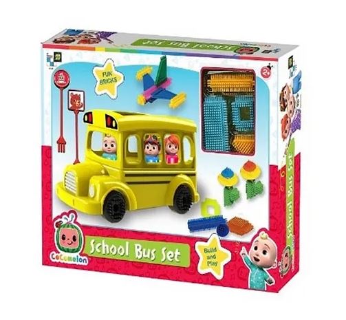 Cocomelon School Bus Set Building Blocks DTT - 1725 - Colorland Toys
