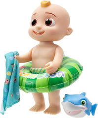 Cocomelon Splish Splash JJ Doll with Shark Bath Squirter CMW0306 - Colorland Toys
