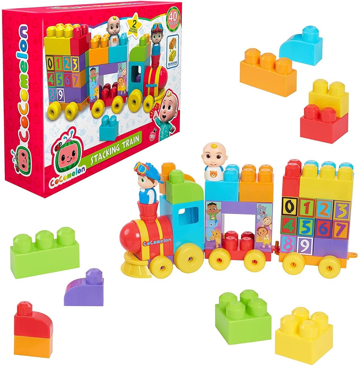Cocomelon Stacking Train 40pcs - Colorland Toys