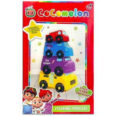 Cocomelon Stacking Vehicles with Sticker Sheet - Colorland Toys