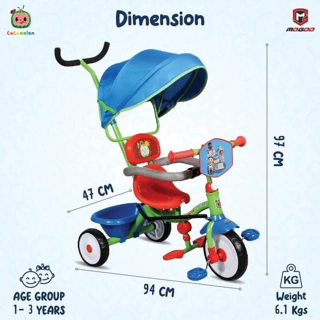 Cocomelon Tricycle XG9103 - T7 - Colorland Toys