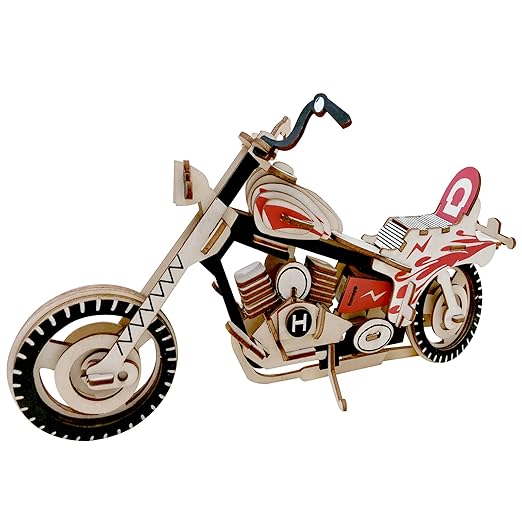 Cocoon 3D Wooden Puzzle Motorcycle HG - B003 - Colorland Toys