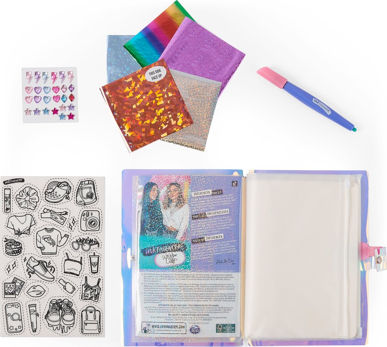 Cool Maker Inkfluencer Style 'n Sketch Fashion Journal 6060349 - Colorland Toys