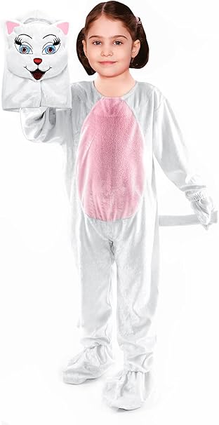 Costume Cat White 31 6 - 7 - Colorland Toys