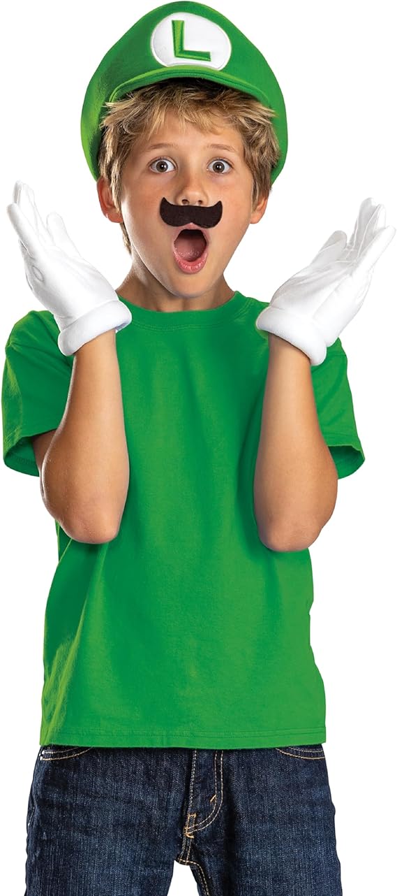 Costume Luigi Elevated Deluxe Accessory Kit 164609 - Colorland Toys