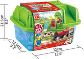 Countryside Train Bucket Railway Set - 41 Pieces - Colorland Toys