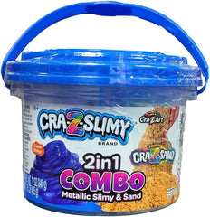 Cra - Z - Slimy 2 - in - 1 Slimy Sand Combo Bucket CA - 60110 - Colorland Toys