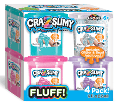 Cra - Z - Slimy Fluff 4pk CA - 60020 - Colorland Toys