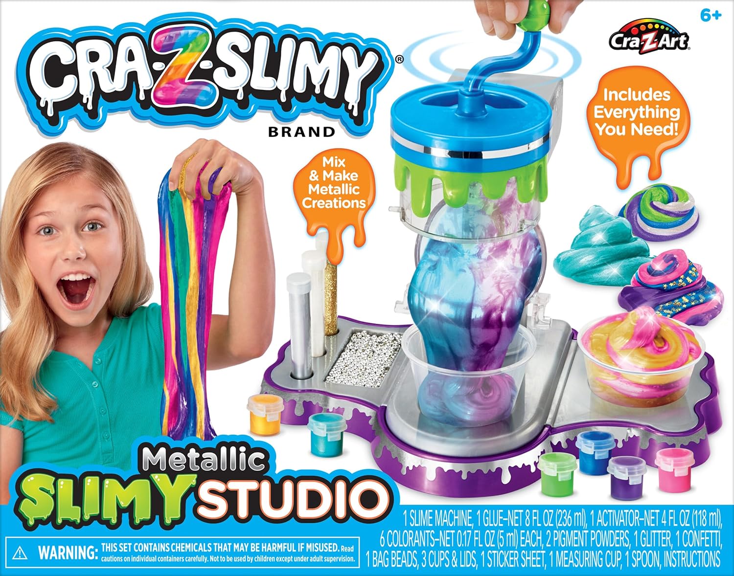 Cra - Z - Slimy Metalic Slimy Studio CA - 60016 - Colorland Toys