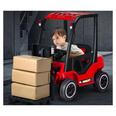 Crane Forklift Red 1B2M DLS08 - Colorland Toys