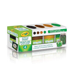 Crayola Acrylic Paint Set 4oz 4/Pkg - Earth 20 - 2008 - Colorland Toys