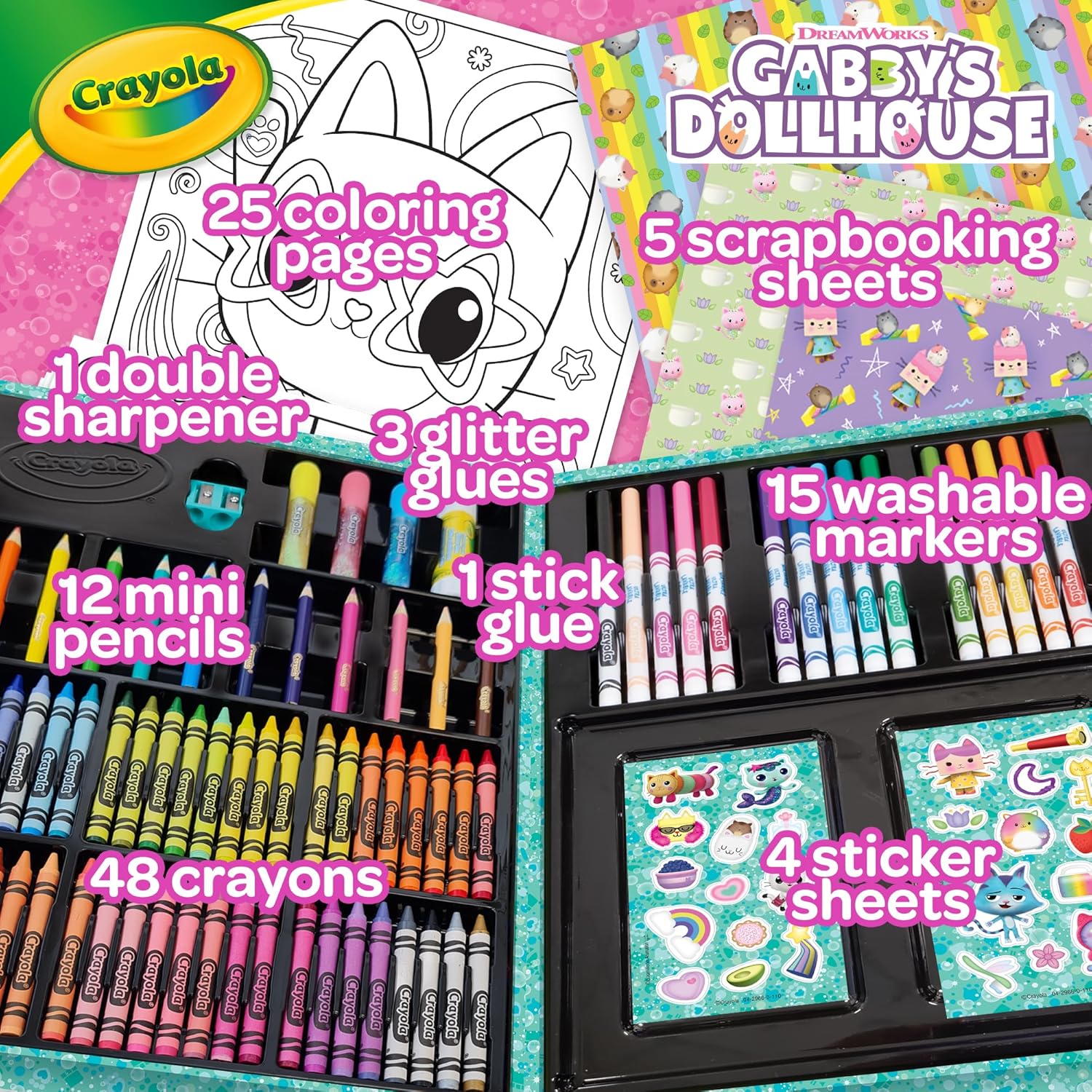 Crayola Art case Gabby's Dollhouse CY04-2966 - Colorland Toys