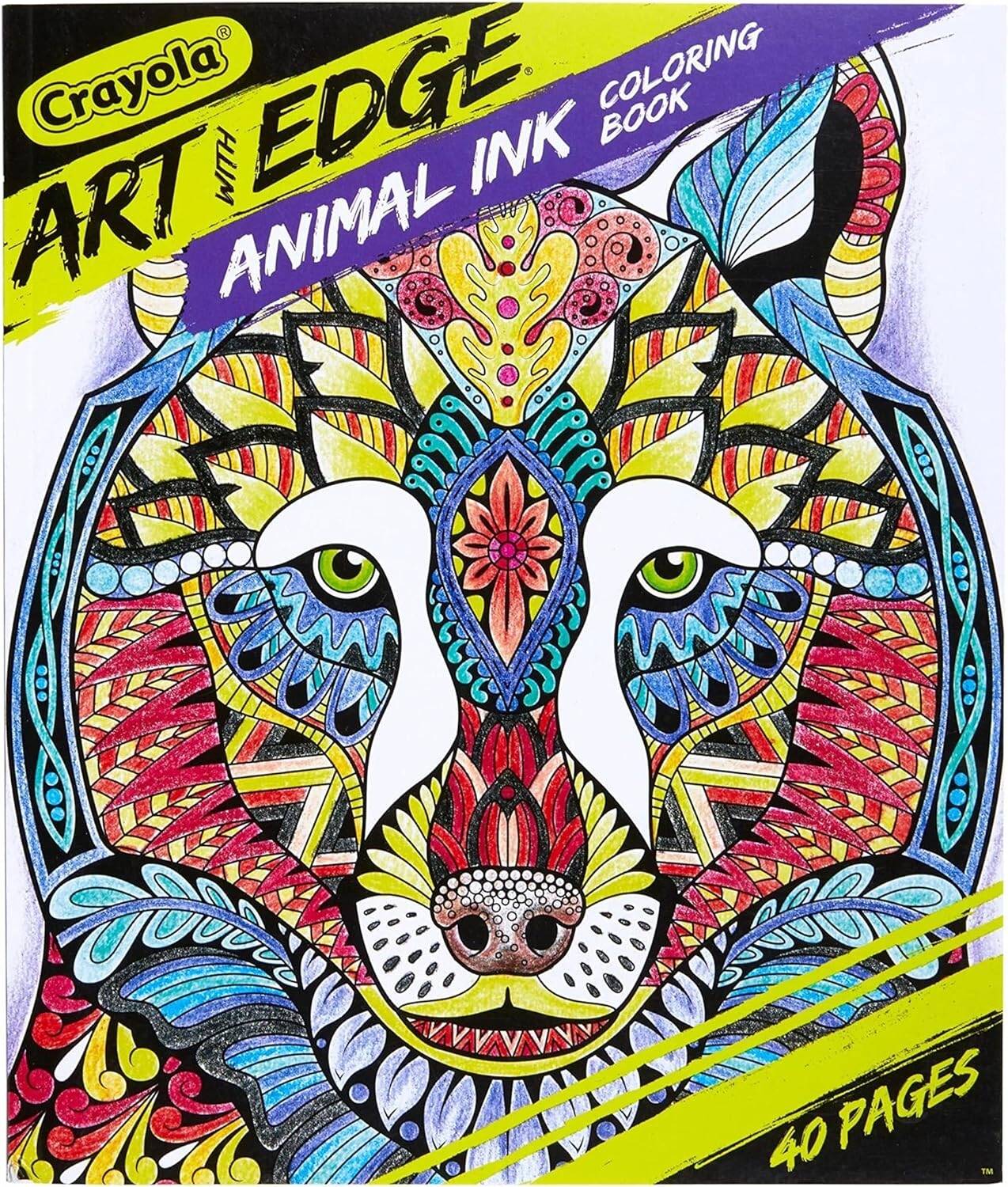Crayola Art With Edge Animal Ink Doodle Activity Book CY04 - 0593 - Colorland Toys
