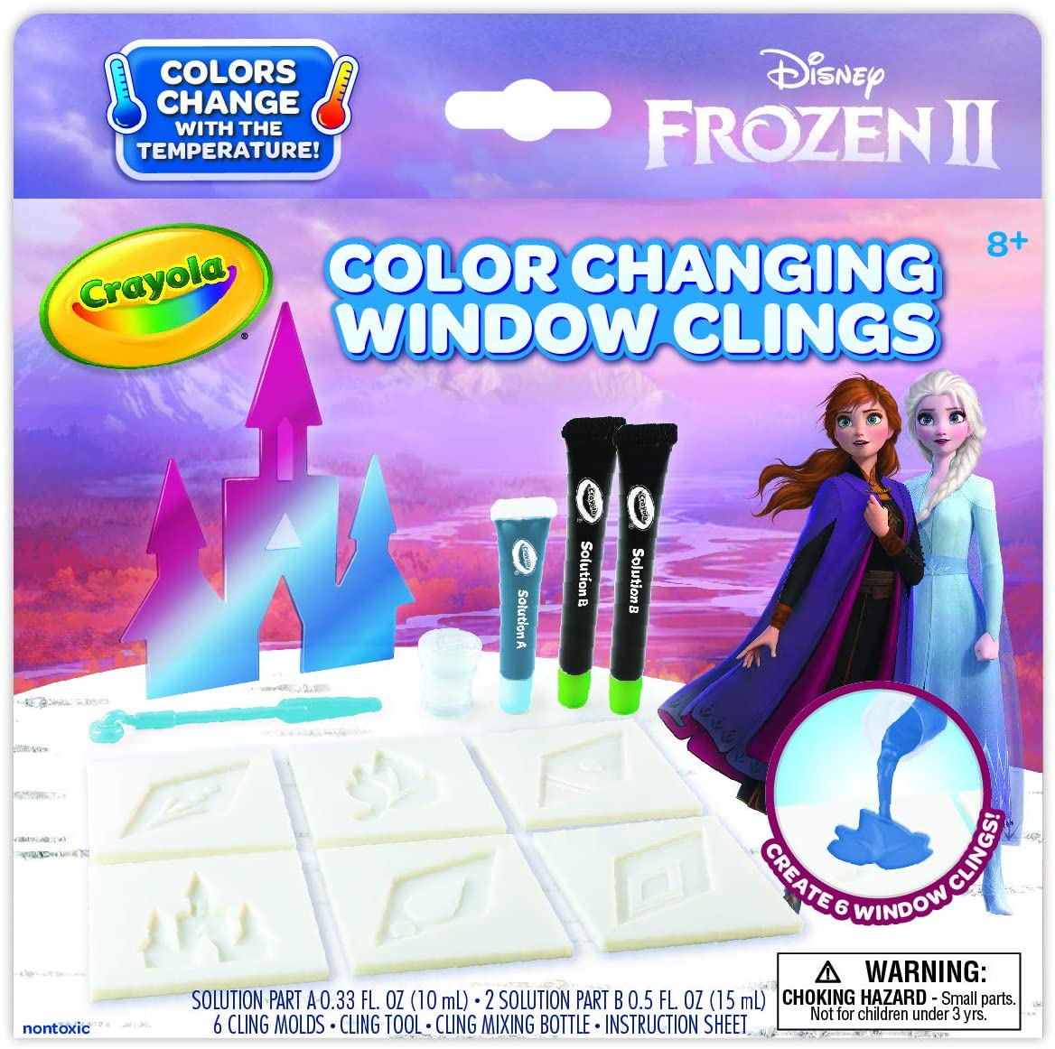 Crayola Color Changing Window Clings Frozen 2 23 - 2102 - Colorland Toys