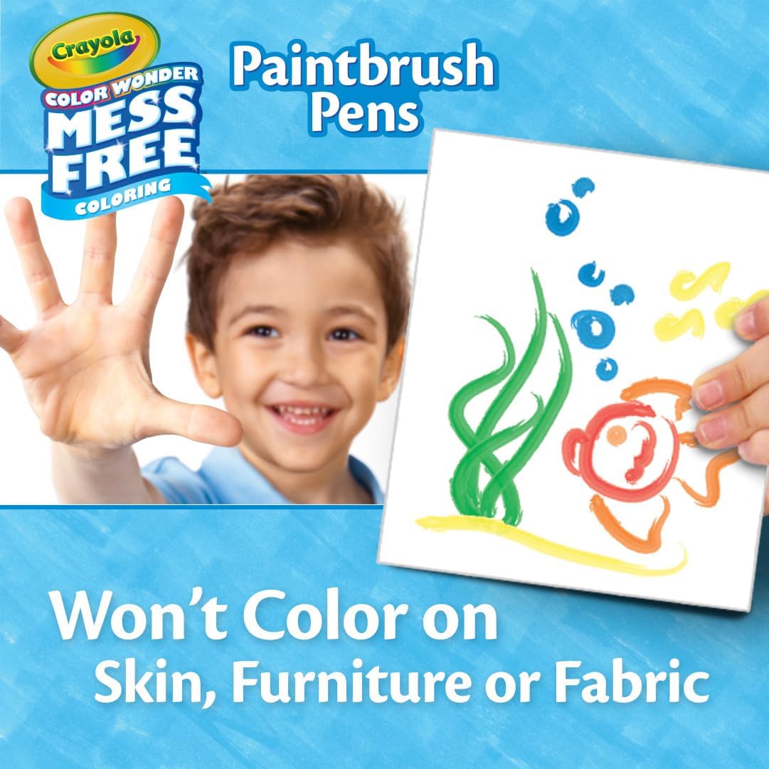 Crayola Color Wonder 8ct Paintbrush Pens CY75-2858 - Colorland Toys