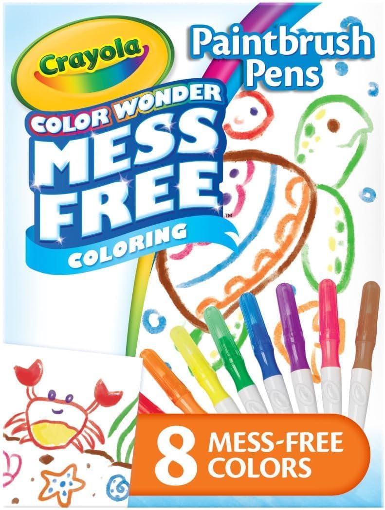 Crayola Color Wonder 8ct Paintbrush Pens CY75-2858 - Colorland Toys