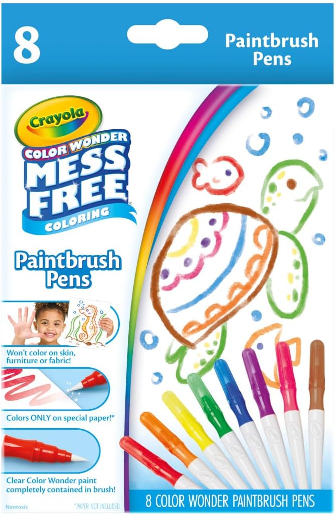 Crayola Color Wonder 8ct Paintbrush Pens CY75-2858 - Colorland Toys