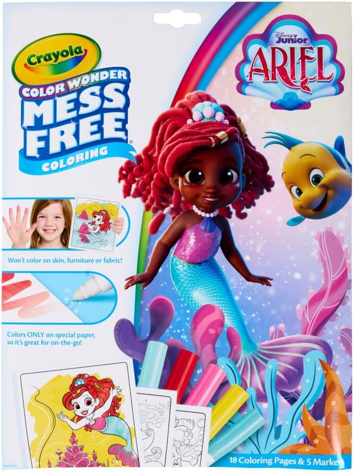 Crayola Color Wonder Disney Junior Ariel Mess Free Coloring Pages