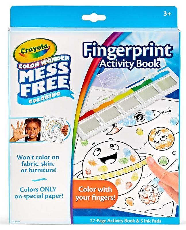 Crayola Color Wonder Fingerprint Activity Book - Colorland Toys