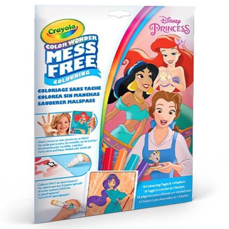 Crayola Color Wonder Mess Free Colouring Pad Disney Princess Without Smudges CY75 - 2813 - Colorland Toys