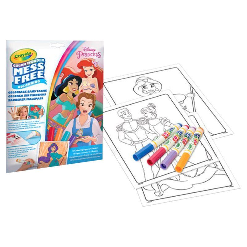 Crayola Color Wonder Mess Free Colouring Pad Disney Princess Without Smudges CY75-2813