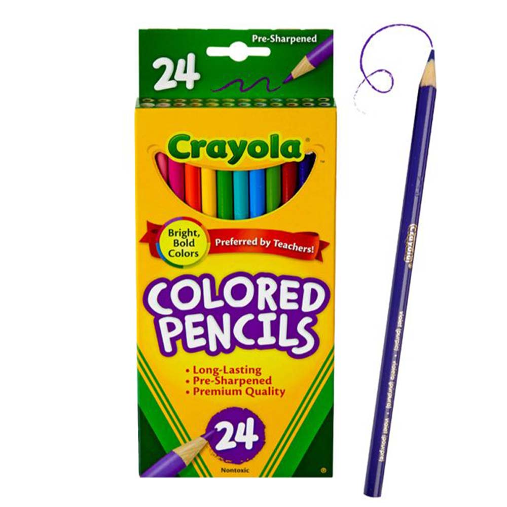 Crayola Colored Pencils 24 Pkg Long 68 - 4024 - Colorland Toys