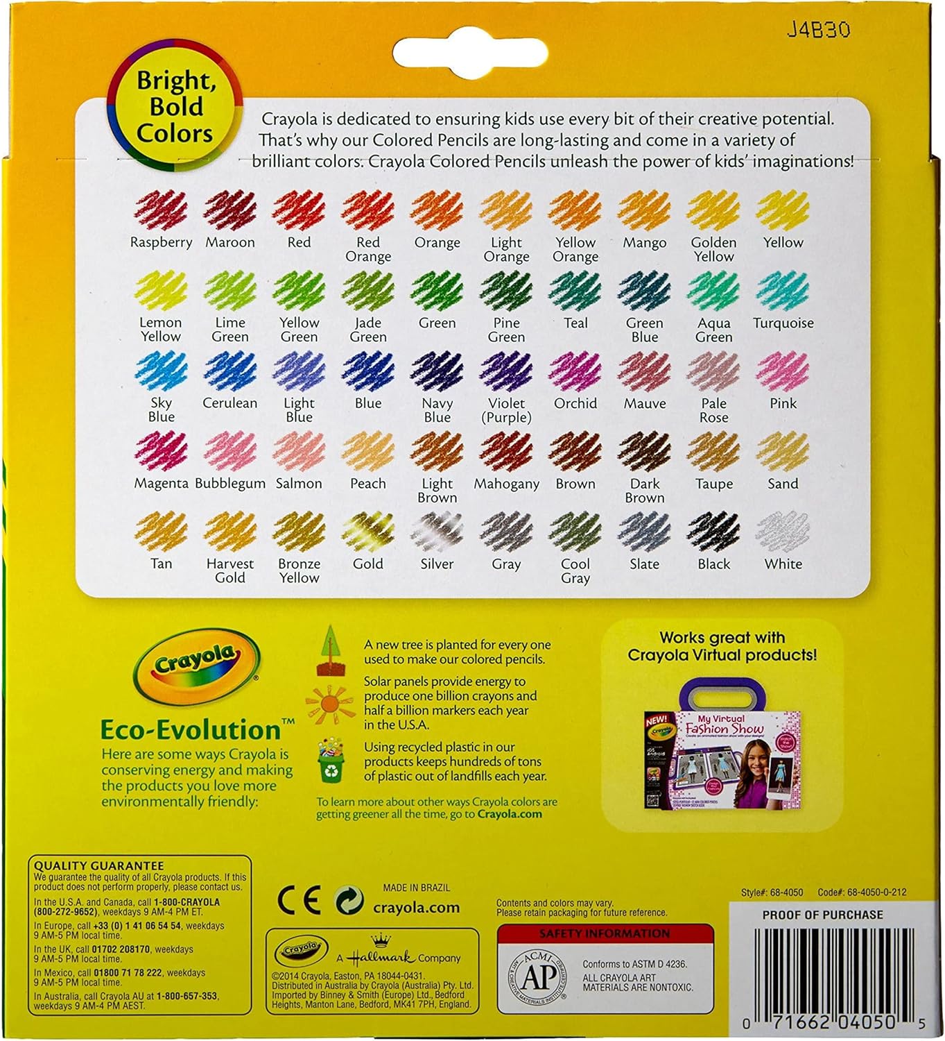 Crayola Colored Pencils 50ct CY68 - 4050 - Colorland Toys