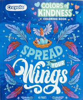 Crayola Colors of Kindness Spread Your Wings Adult Coloring Book CY04 - 2734 - Colorland Toys