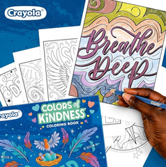 Crayola Colors of Kindness Spread Your Wings Adult Coloring Book CY04 - 2734 - Colorland Toys