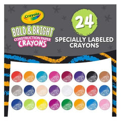 Crayola Colors Of The World 24ct Crayola Construction CY52 - 3463Paper Crayons - Colorland Toys