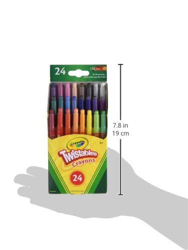 Crayola Colors Of The World 24ct Mini Twistable Crayons CY52 - 9724 - Colorland Toys