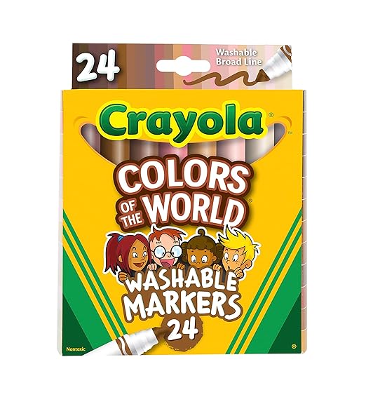Crayola Colors Of The World 24ct Washable Fine Line Markers CY58 - 7810 - Colorland Toys