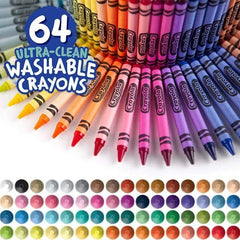Crayola Colors Of The World 64ct Ultra - Clean Washable Crayons CY52 - 3287 - Colorland Toys